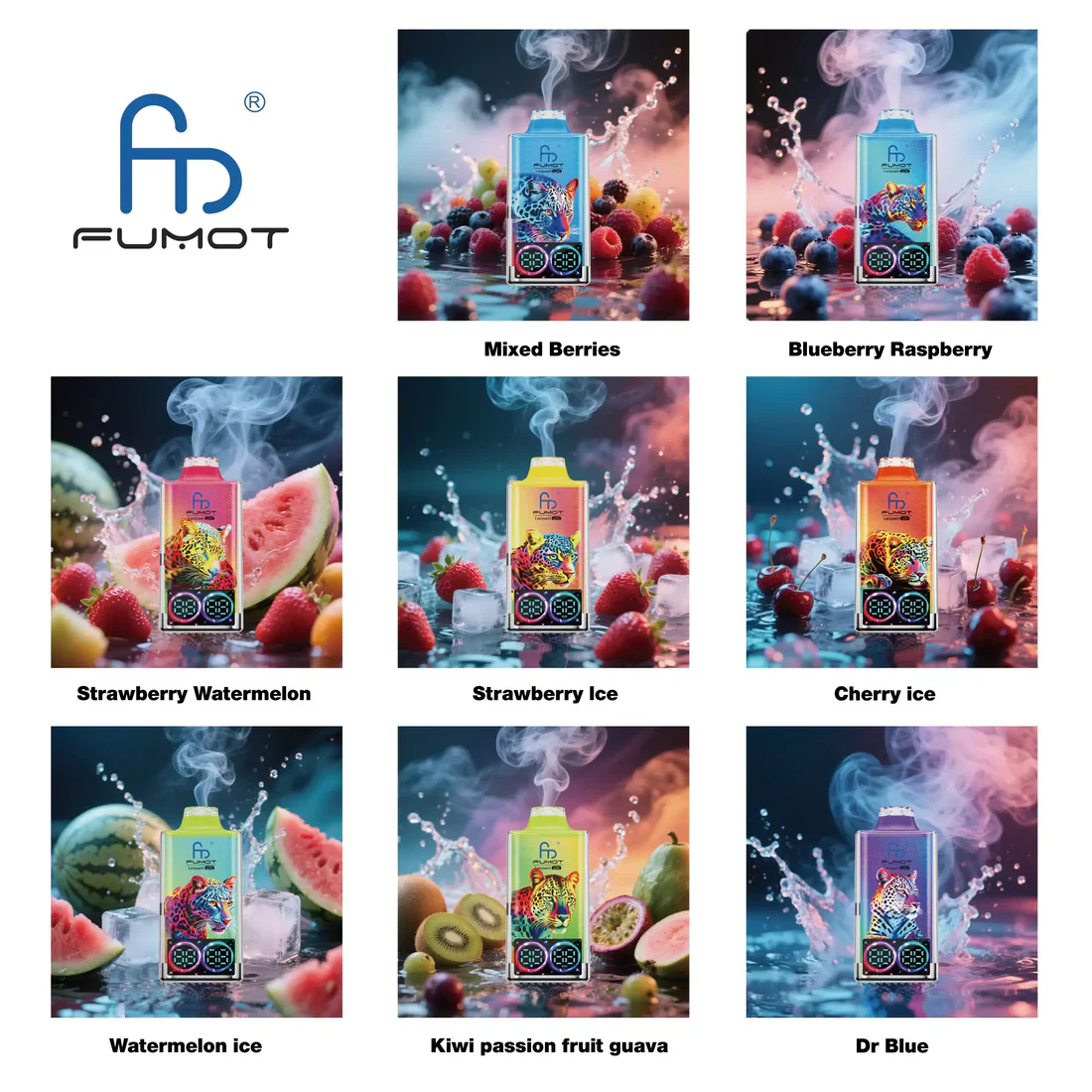 Fumot Leopard 40K Digital Display RGB Lights Einweg Kit (40000 Puffs) - 💥 Nehme 5 Zahle NUR 4! + Ab einem Einkauf von 100€ 2 Mystery Gratis💥 - Image 3