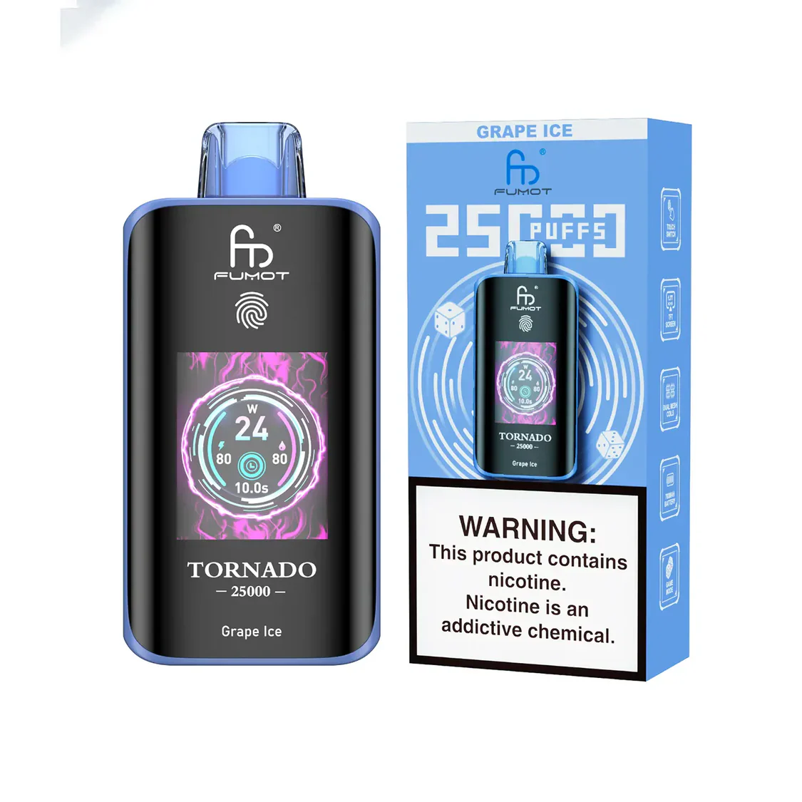 [Clearance Sale] Fumot Randm Tornado 25000 Puff Wiederaufladbares Einweg Kit (Touch Switch) - 📢EXKLUSIVES ANGEBOT - Nehme 4 Zahle NUR 3! + Ab einem Einkauf von 120€ 1 Mystery Vapes Gratis + Kostenloser Versand 📢 - Image 14