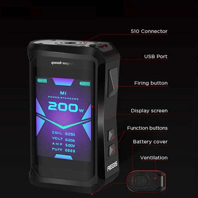 GeekVape Aegis X TC Mod 200W - Image 15