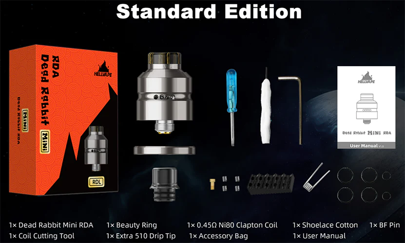 Hellvape Dead Rabbit Mini RDA Verdampfer - Image 3