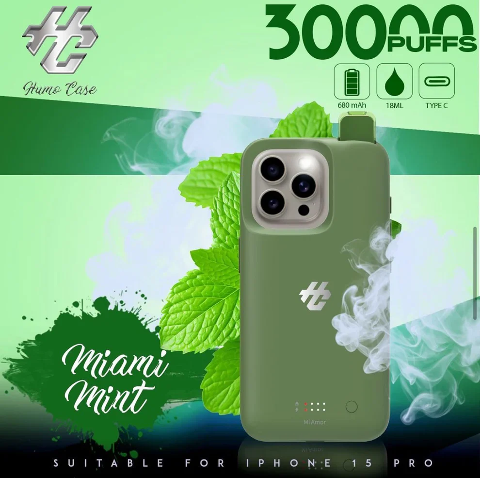 Humo Case iPhone 15 Pro 30K Puffs Einweg Vape Kit (30000 Puffs)- 💥 Nehme 5 Zahle NUR 4! + Ab einem Einkauf von 100€ 2 Mystery Gratis💥 - Image 5