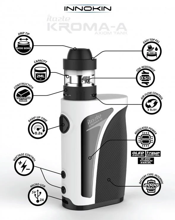 Innokin iTaste Kroma-A 75W Starter Set Mit Crios tank - Image 2