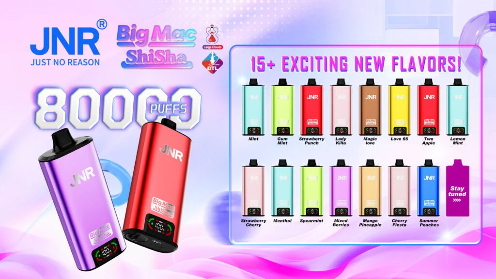 JNR BIG MAC Shisha 80K 80000 Puffs Einweg Kit- 💥 Nehme 5 Zahle NUR 4! + Ab einem Einkauf von 100€ 2 Mystery Gratis💥 - Image 2