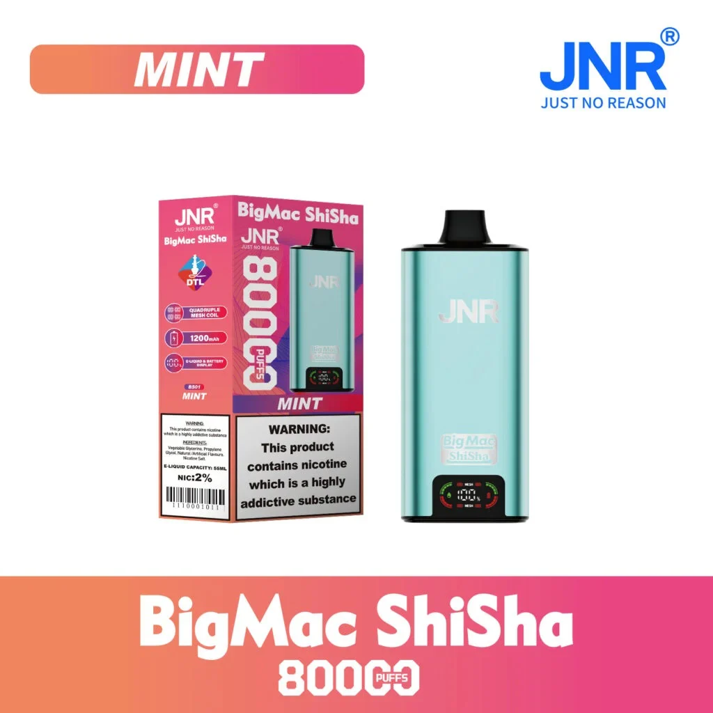 JNR BIG MAC Shisha 80K 80000 Puffs Einweg Kit- 💥 Nehme 5 Zahle NUR 4! + Ab einem Einkauf von 100€ 2 Mystery Gratis💥 - Image 9