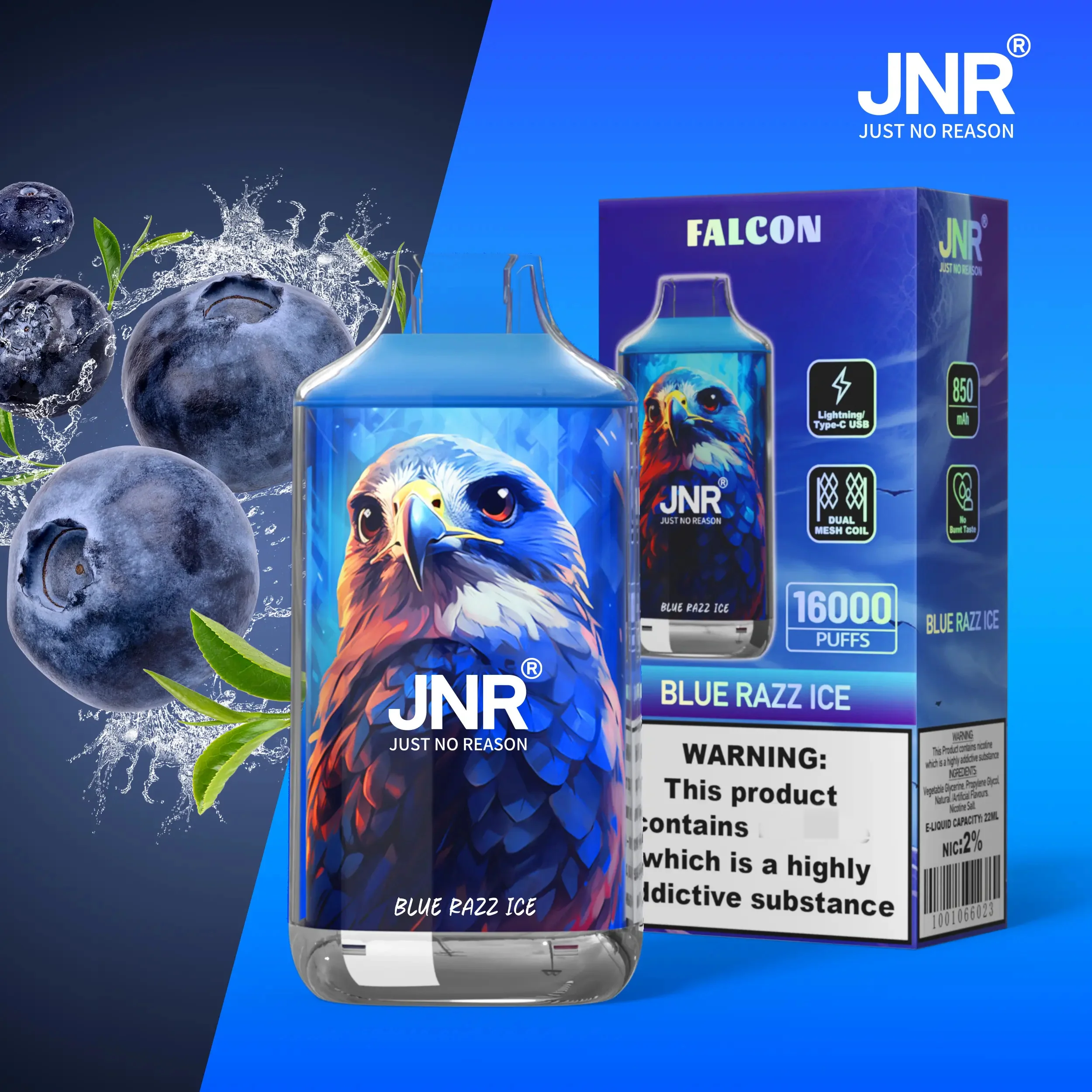 [Clearance Sale] JNR Falcon 16000 Puffs Einweg Kit- 💥 Nehme 5 Zahle NUR 4! + Ab einem Einkauf von 100€ 2 Mystery Gratis💥 - Image 4