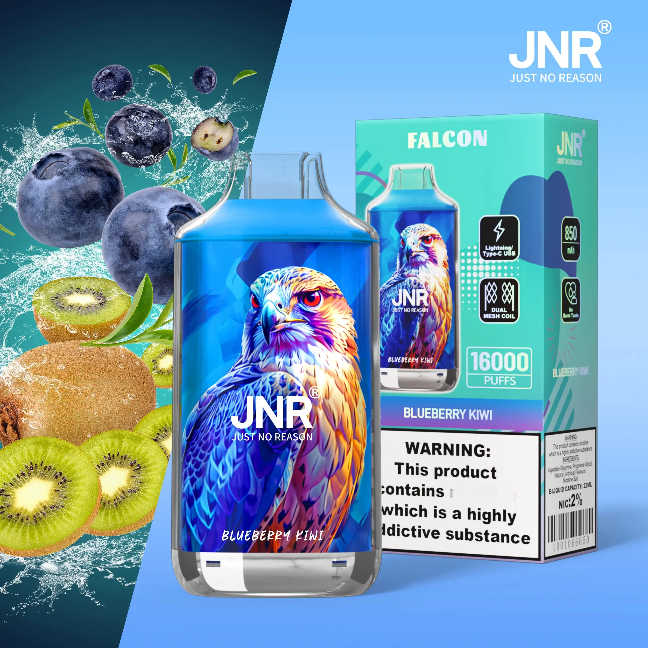 [Clearance Sale] JNR Falcon 16000 Puffs Einweg Kit- 💥 Nehme 5 Zahle NUR 4! + Ab einem Einkauf von 100€ 2 Mystery Gratis💥 - Image 5