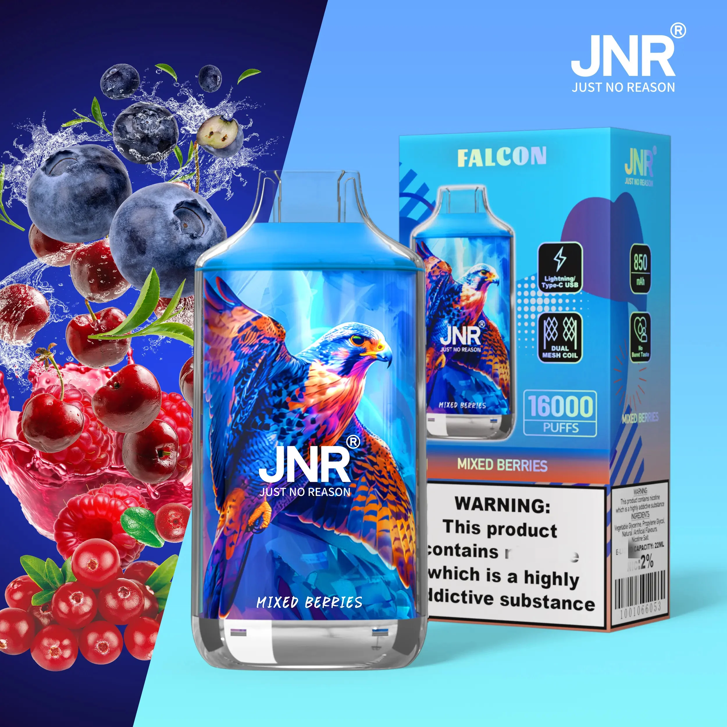 [Clearance Sale] JNR Falcon 16000 Puffs Einweg Kit- 💥 Nehme 5 Zahle NUR 4! + Ab einem Einkauf von 100€ 2 Mystery Gratis💥 - Image 9