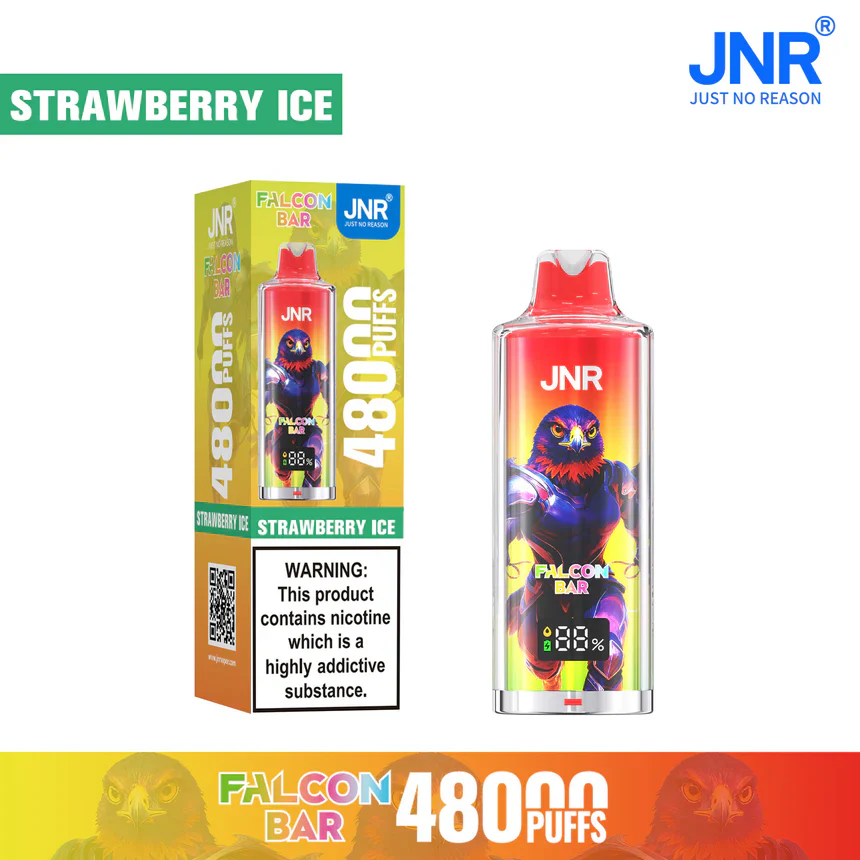 JNR Falcon Bar 48000 Puffs Wiederaufladbares Einweg Kit - 💥 Nehme 5 Zahle NUR 4! + Ab einem Einkauf von 100€ 2 Mystery Gratis💥 - Image 5