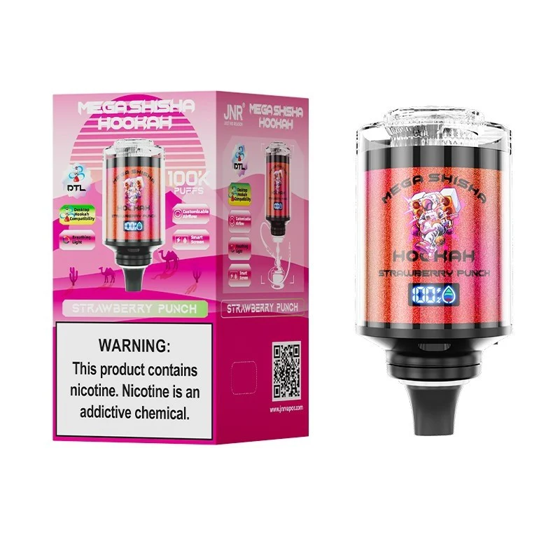 JNR Mega Shisha Hookah 100K Wiederaufladbares Einweg Kit 60ml - 💥 Nehme 4 Zahle NUR 3! + Ab einem Einkauf von 100€ 2 Mystery Gratis💥 - Image 14