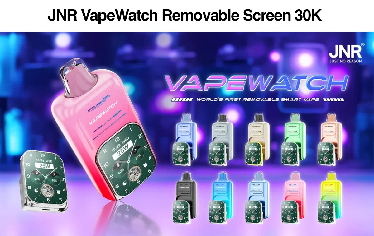 JNR VapeWatch Removable Screen 30K Einweg Kit (30000 Puffs) - 💥 BLACK Friday WEEK - Nehme 4 Zahle NUR 3! + Ab einem Einkauf von 100€ 1 Mystery Vapes Gratis + Ab einem Einkauf von 150€ 2 Mystery Vapes Gratis 💥 - Image 12