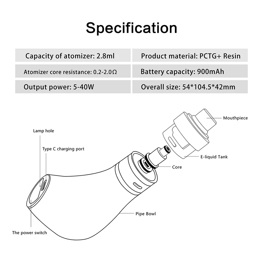 Kamry GT Epipe Kit 900mAh - Image 6