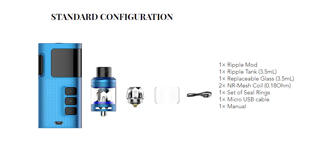 KangerTech Ripple Starter Kit mit 3.5mL Ripple Verdampfer - Image 4
