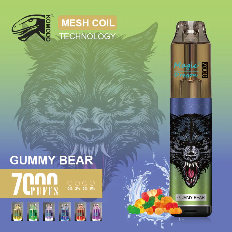 Komodo Magic Dragon 7000 Puffs Wiederaufladbares Einweg Disposable Kit 16 ml (10 Stück/Packung) - Image 10