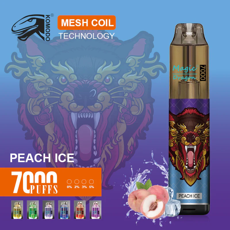 Komodo Magic Dragon 7000 Puffs Wiederaufladbares Einweg Disposable Kit 16 ml (10 Stück/Packung) - Image 13