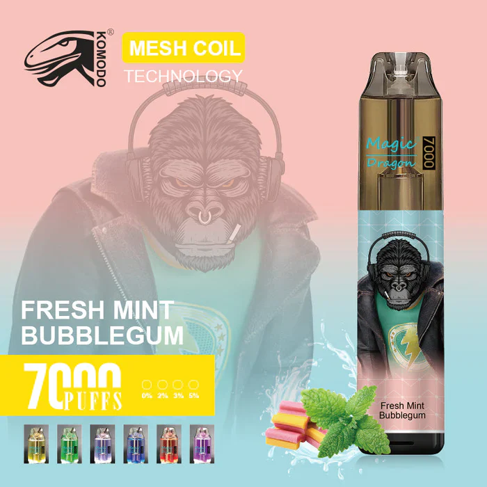 Komodo Magic Dragon 7000 Puffs Wiederaufladbares Einweg Disposable Kit 16 ml (10 Stück/Packung) - Image 15
