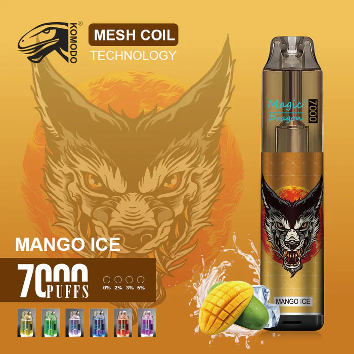 Komodo Magic Dragon 7000 Puffs Wiederaufladbares Einweg Disposable Kit 16 ml (10 Stück/Packung) - Image 16