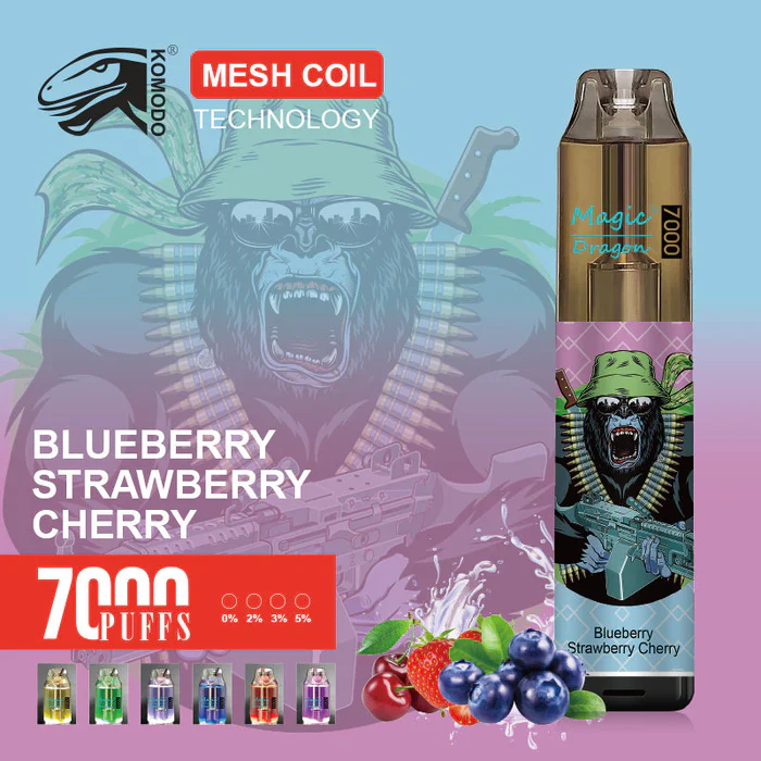 Komodo Magic Dragon 7000 Puffs Wiederaufladbares Einweg Disposable Kit 16 ml (10 Stück/Packung) - Image 21