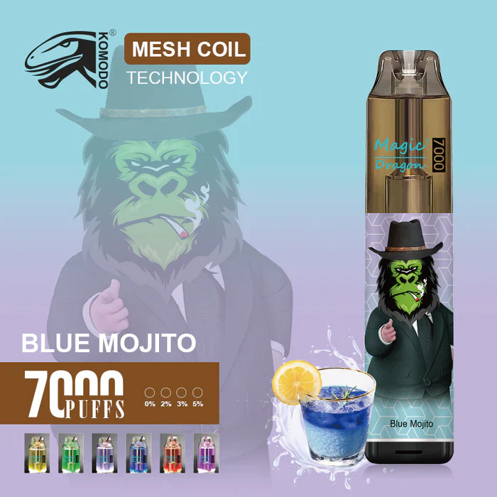 Komodo Magic Dragon 7000 Puffs Wiederaufladbares Einweg Disposable Kit 16 ml (10 Stück/Packung) - Image 22