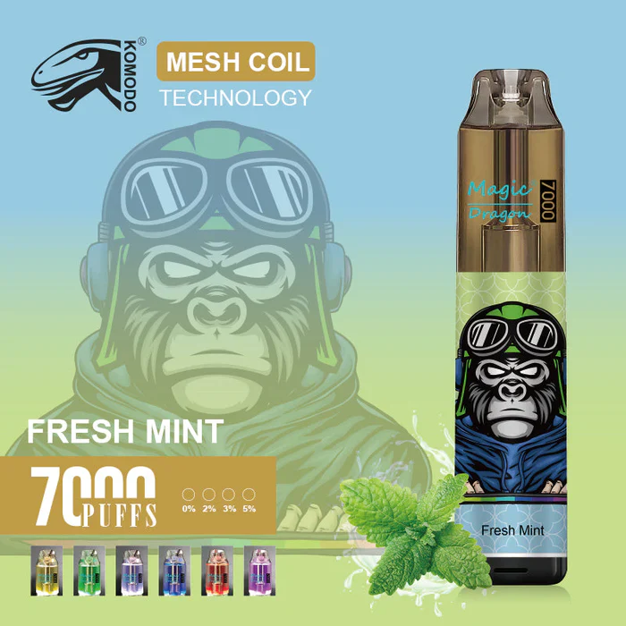 Komodo Magic Dragon 7000 Puffs Wiederaufladbares Einweg Disposable Kit 16 ml (10 Stück/Packung) - Image 23