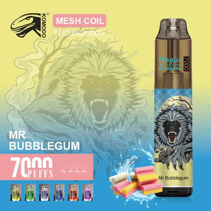 Komodo Magic Dragon 7000 Puffs Wiederaufladbares Einweg Disposable Kit 16 ml (10 Stück/Packung) - Image 29