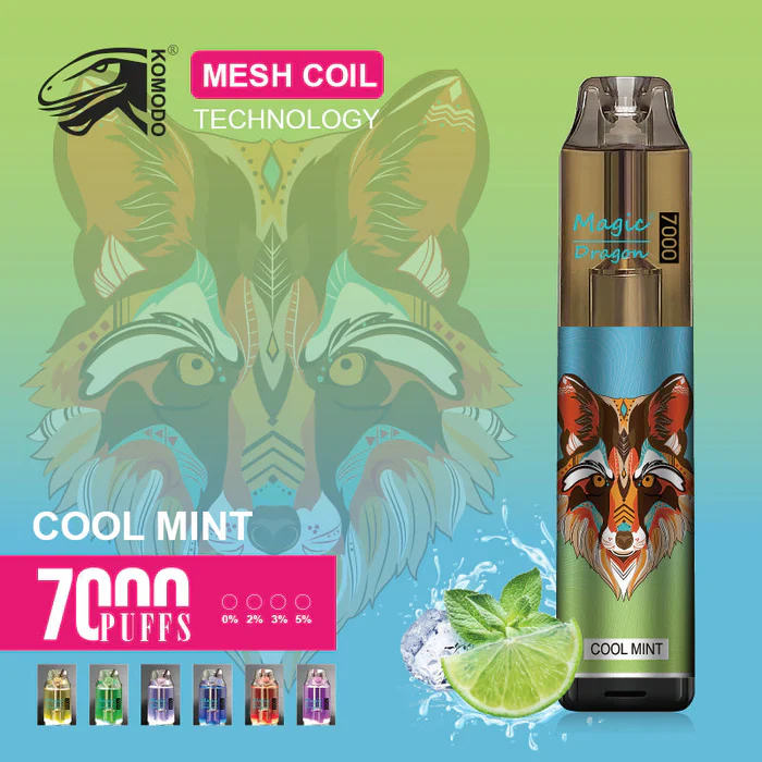 Komodo Magic Dragon 7000 Puffs Wiederaufladbares Einweg Disposable Kit 16 ml (10 Stück/Packung) - Image 30