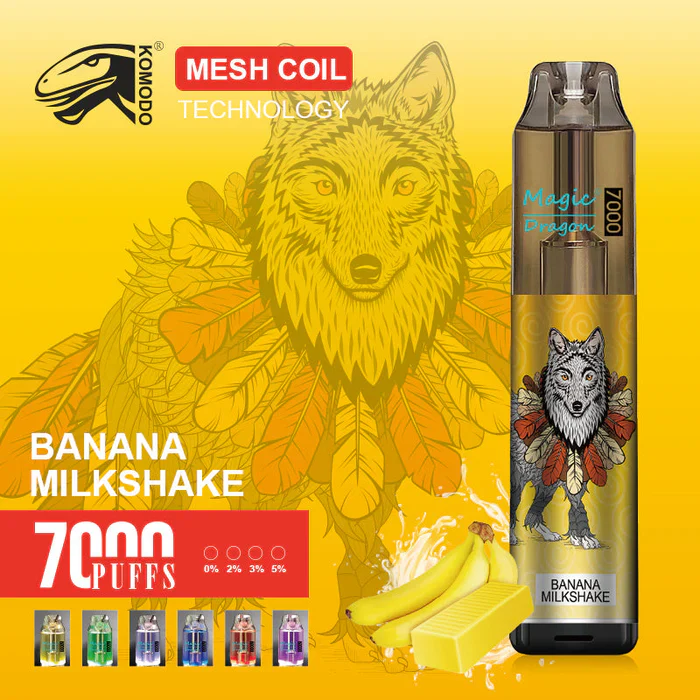 Komodo Magic Dragon 7000 Puffs Wiederaufladbares Einweg Disposable Kit 16 ml (10 Stück/Packung) - Image 31