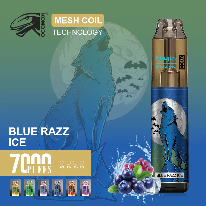 Komodo Magic Dragon 7000 Puffs Wiederaufladbares Einweg Disposable Kit 16 ml (10 Stück/Packung) - Image 5