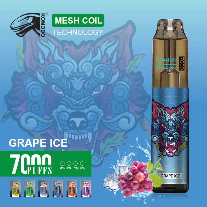 Komodo Magic Dragon 7000 Puffs Wiederaufladbares Einweg Disposable Kit 16 ml (10 Stück/Packung) - Image 9