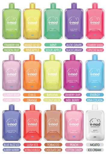 Komodo Vmod 10000 Puffs Wiederaufladbares Einweg Disposable Kit 850mAh (10 Stück/Packung) - Image 2