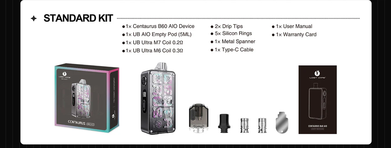 Lost Vape Centaurus B60 AIO Pod Kit 1600mAh - Image 2