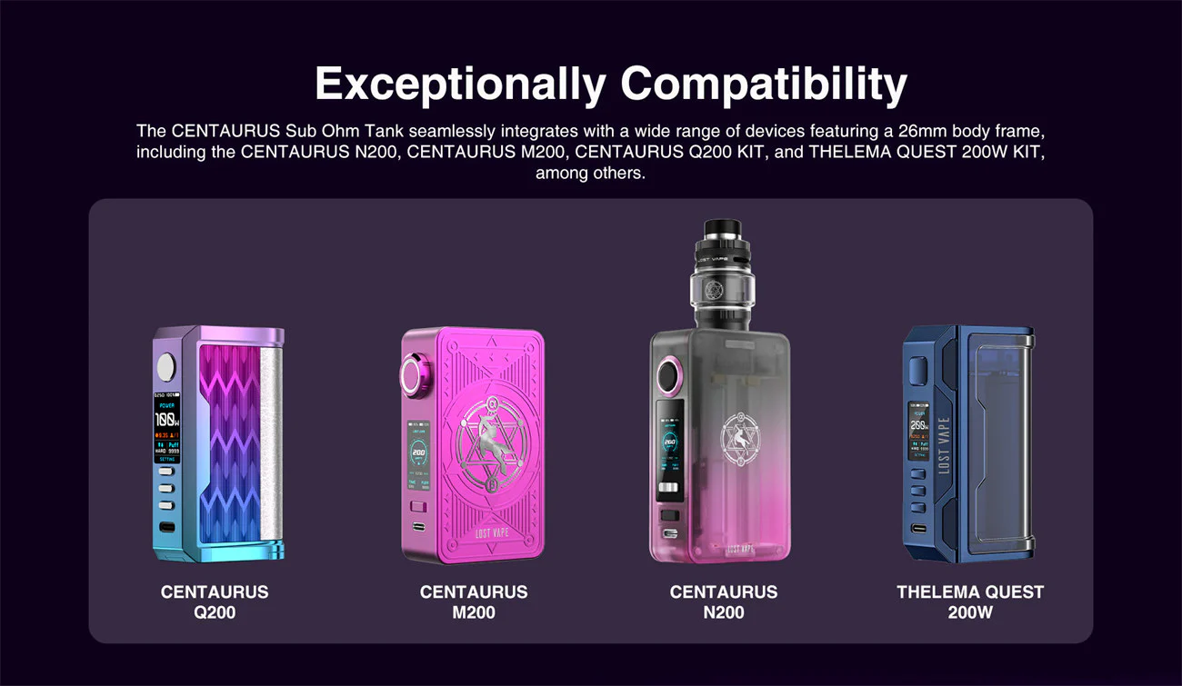 Lost Vape Centaurus N200 Kit mit Centaurus Sub Ohm Tank Verdampfer 5ml - Image 6