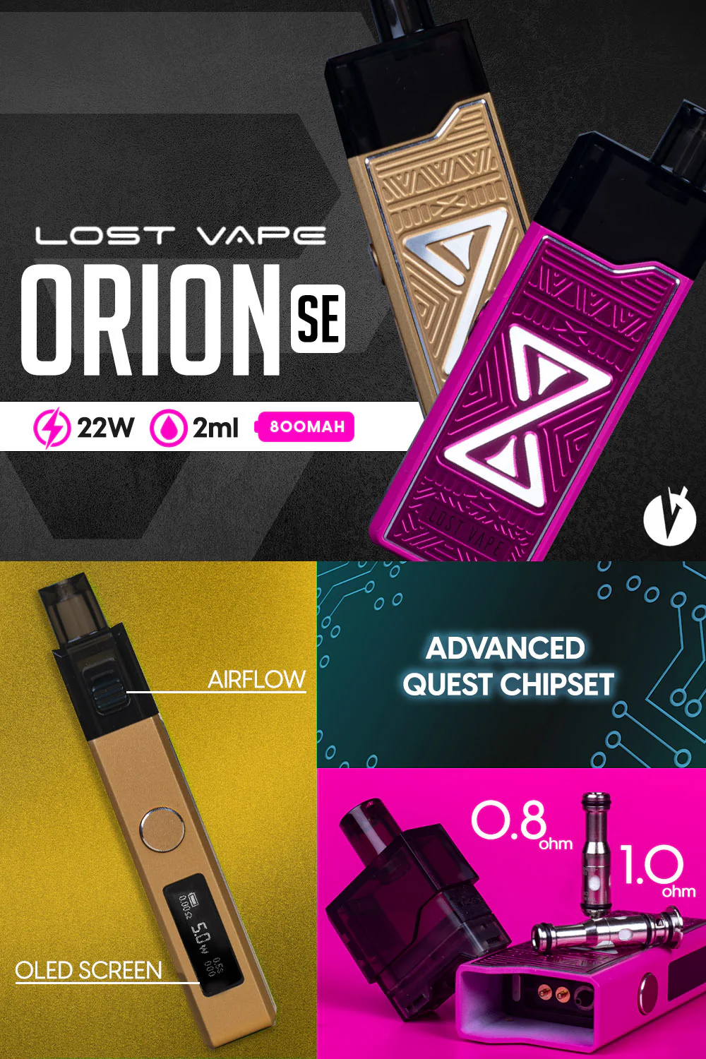 Lost Vape Orion SE Pod Kit 22W - Image 4