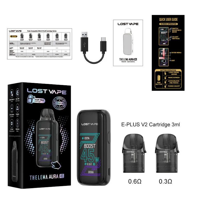 Lost Vape Thelema Aura 45 Pod Kit 45W - Image 3