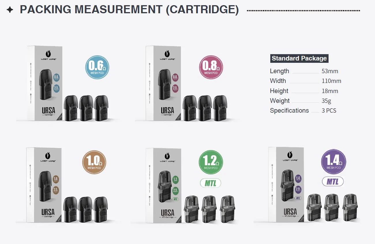 Lost Vape Ursa Nano 2 Pod Kit 900mAh 2,5ml - Image 3