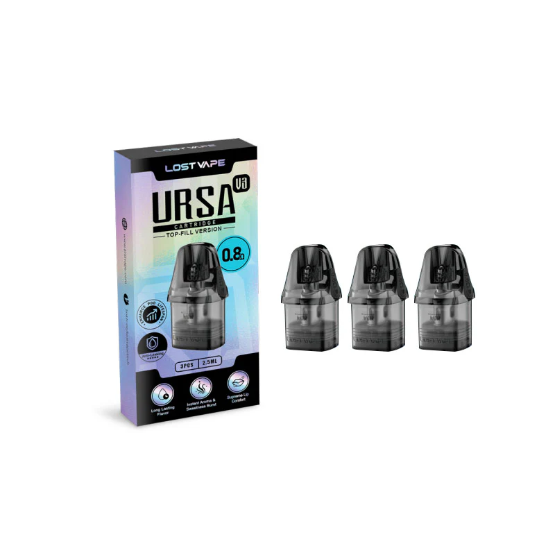 Lost Vape Ursa V3 Pod Kartusche für Ursa Nano /Ursa Nano 2 / Ursa Nano 3 / Ursa Nano Pro / Ursa Nano Air / Ursa Nano S 2 / Ursa Baby / Ursa Baby 2 / Ursa Baby 3 / Ursa Baby Pro / Ursa Pro / Ursa S Kit 2,5 ml (3 Stück/Packung) - Image 3