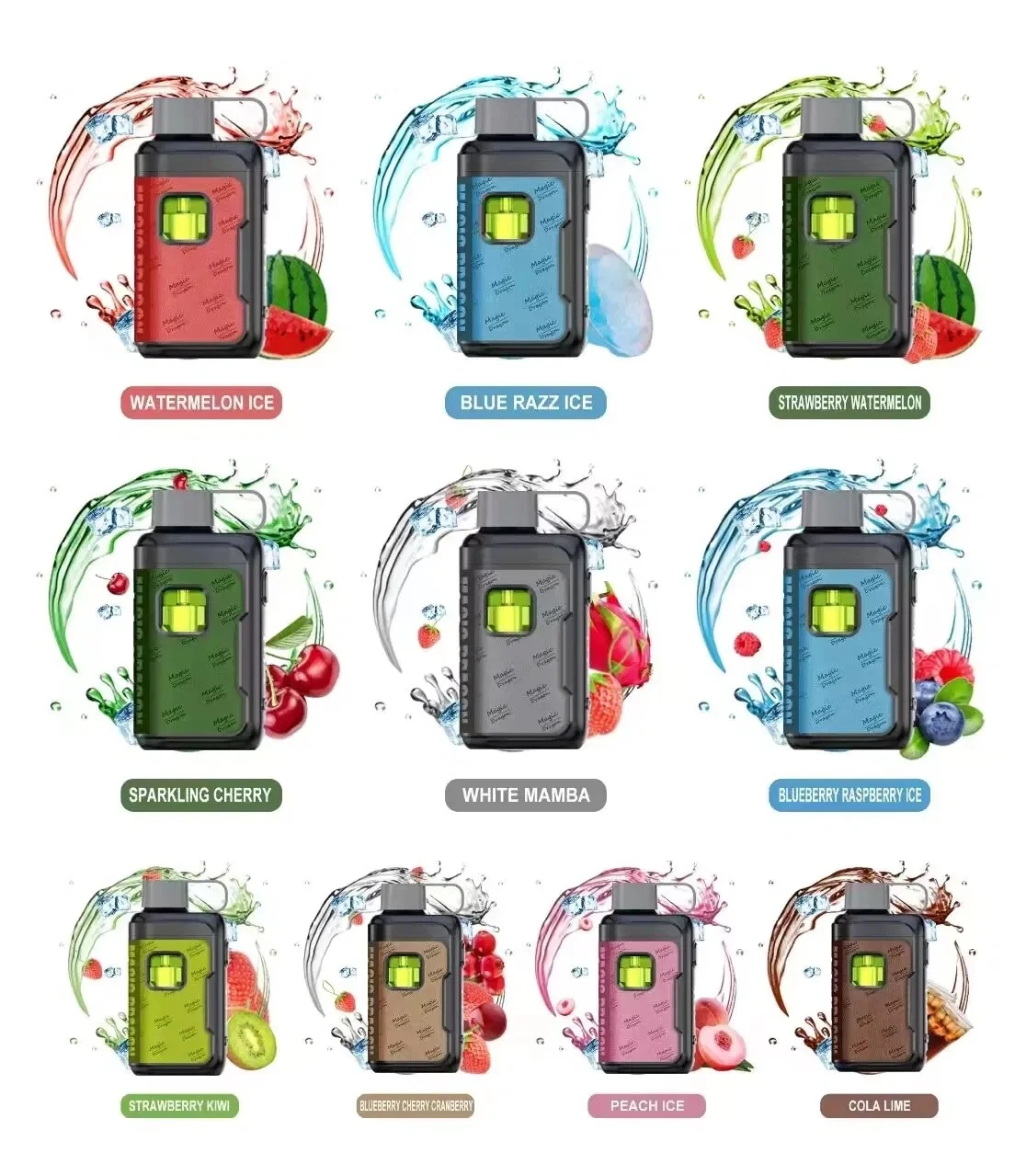 Magic Dragon 20000 Puffs Refillable Einweg Kit 10 Stück/Packung - Image 3