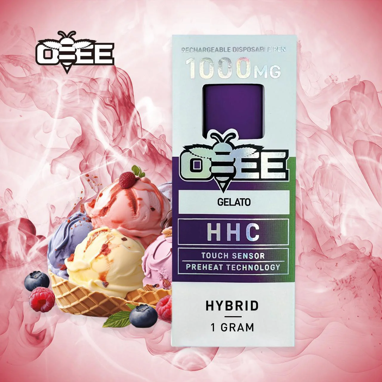 OBEE HHC wiederaufladbare Einweg Vapes 1000mg 95% - 📢EXKLUSIVES ANGEBOT - Nehme 4 Zahle NUR 3 an der Kasse!+Ab einem Einkauf von 100€ 1 Mystery Vapes Gratis📢 - Image 3