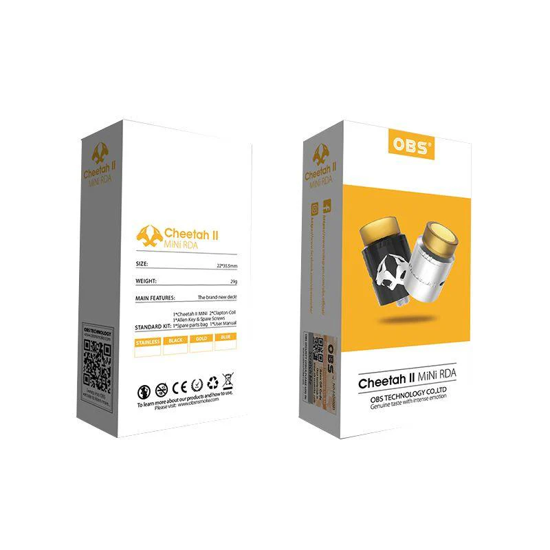 OBS Cheetah II Mini RDA Verdampfe 22mm - Image 6