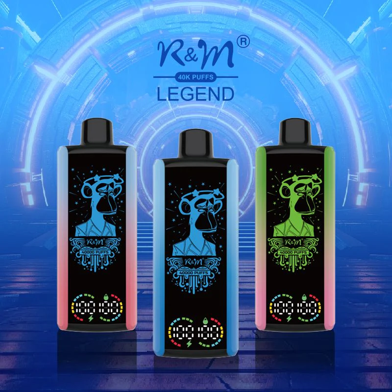 R&M LEGEND 40000 Puffs Mega Screen Wiederaufladbare Einweg Kit (10 Stück/Packung)