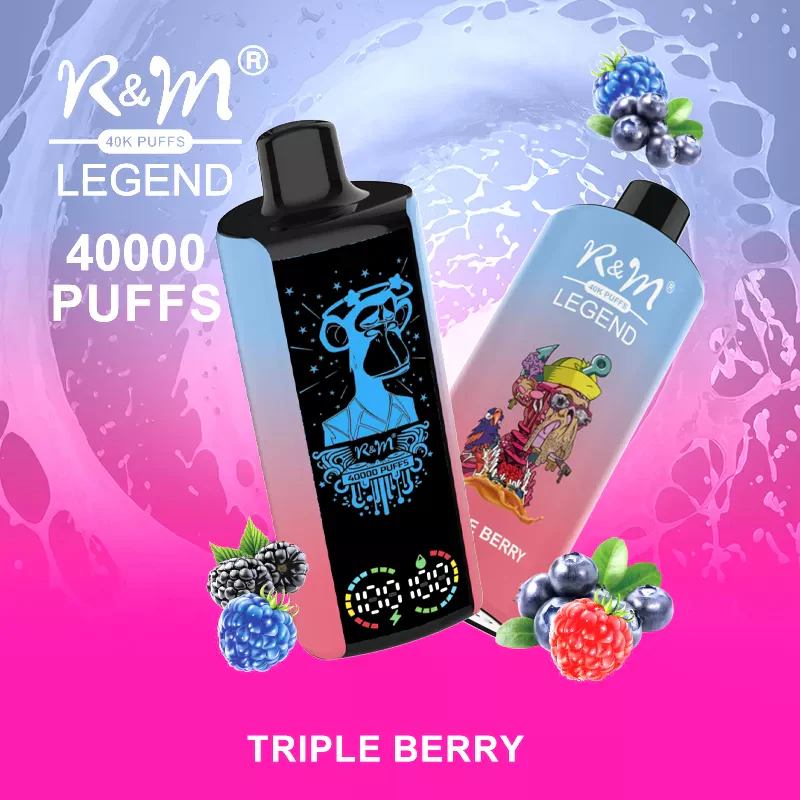 R&M LEGEND 40000 Puffs Mega Screen Wiederaufladbare Einweg Kit (10 Stück/Packung) - Image 13