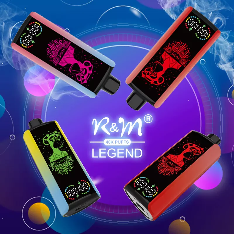 R&M LEGEND 40000 Puffs Mega Screen Wiederaufladbare Einweg Kit (10 Stück/Packung) - Image 2