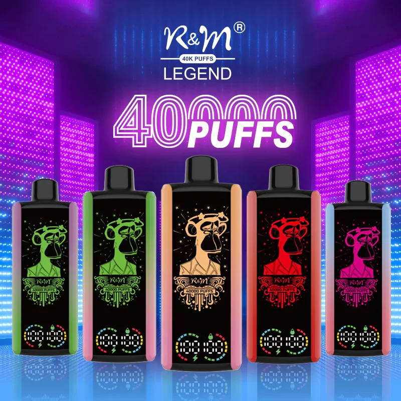 R&M LEGEND 40000 Puffs Mega Screen Wiederaufladbare Einweg Kit (10 Stück/Packung) - Image 3