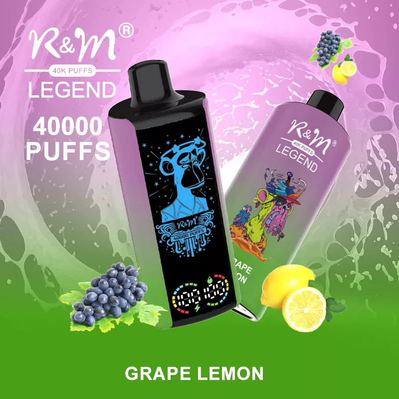 R&M LEGEND 40000 Puffs Mega Screen Wiederaufladbare Einweg Kit (10 Stück/Packung) - Image 8