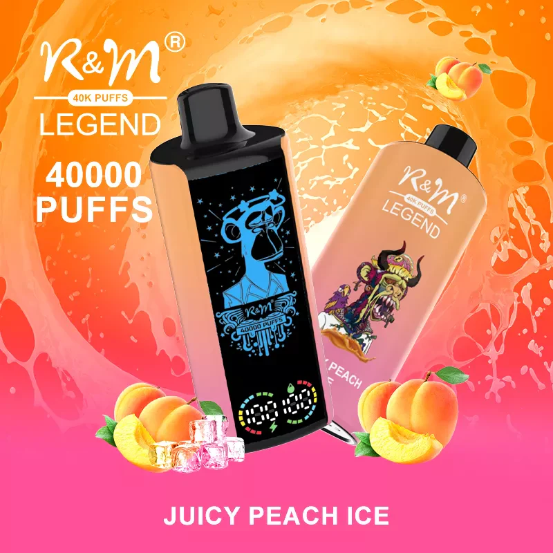 R&M LEGEND 40000 Puffs Mega Screen Wiederaufladbare Einweg Kit (10 Stück/Packung) - Image 9