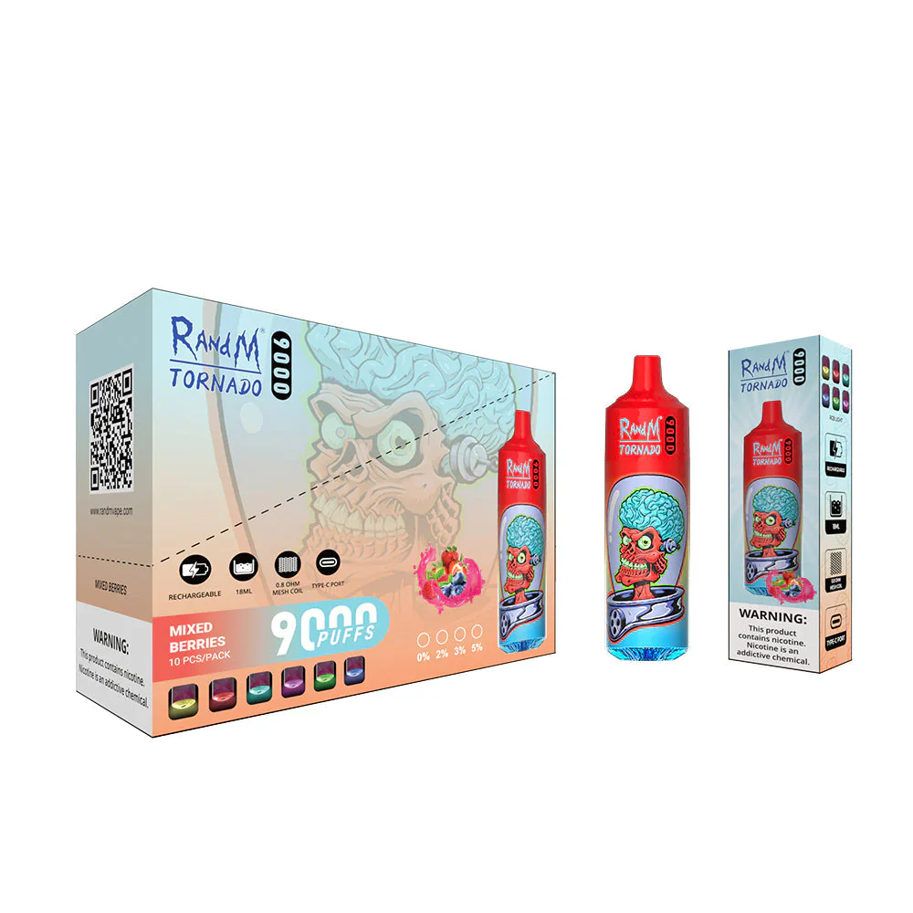 Fumot RandM Tornado 9000 Puffs Wiederaufladbares Einweg Disposable Kit 18ml (20mg)- 💥 Nehme 5 Zahle NUR 4! + Ab einem Einkauf von 100€ 2 Mystery Gratis💥 - Image 10