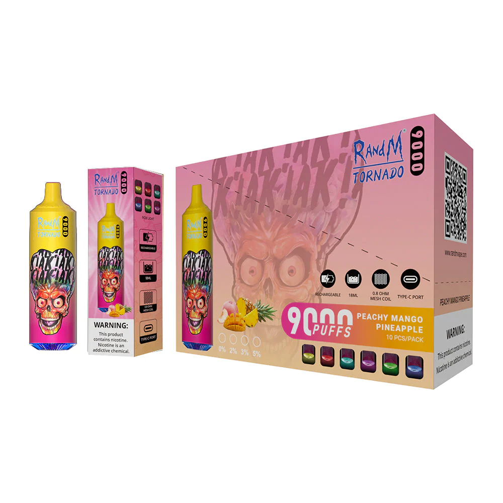 Fumot RandM Tornado 9000 Puffs Wiederaufladbares Einweg Disposable Kit 18ml (20mg)- 💥 Nehme 5 Zahle NUR 4! + Ab einem Einkauf von 100€ 2 Mystery Gratis💥 - Image 12