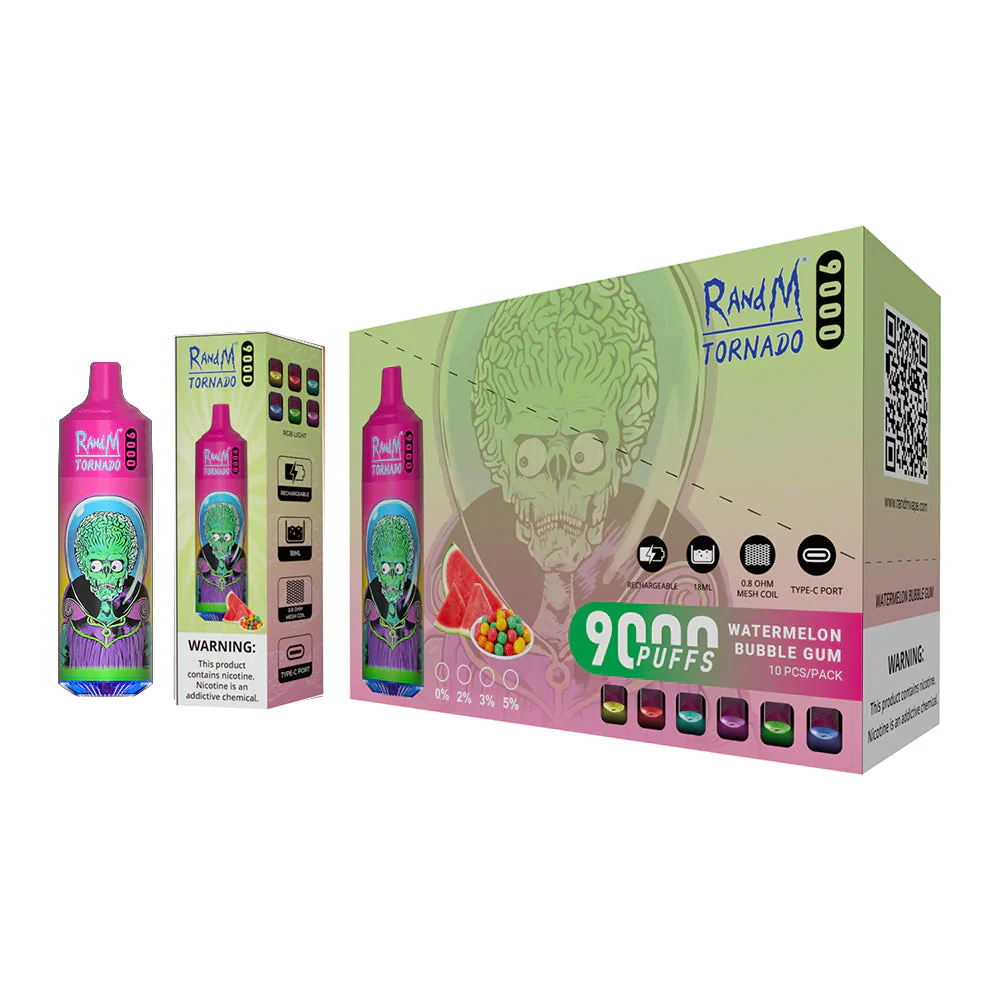 Fumot RandM Tornado 9000 Puffs Wiederaufladbares Einweg Disposable Kit 18ml (20mg)- 💥 Nehme 5 Zahle NUR 4! + Ab einem Einkauf von 100€ 2 Mystery Gratis💥 - Image 16