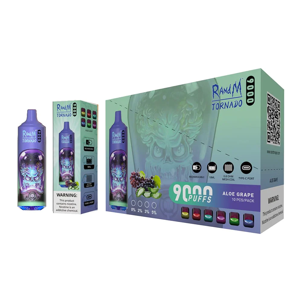 Fumot RandM Tornado 9000 Puffs Wiederaufladbares Einweg Disposable Kit 18ml (20mg)- 💥 Nehme 5 Zahle NUR 4! + Ab einem Einkauf von 100€ 2 Mystery Gratis💥 - Image 4