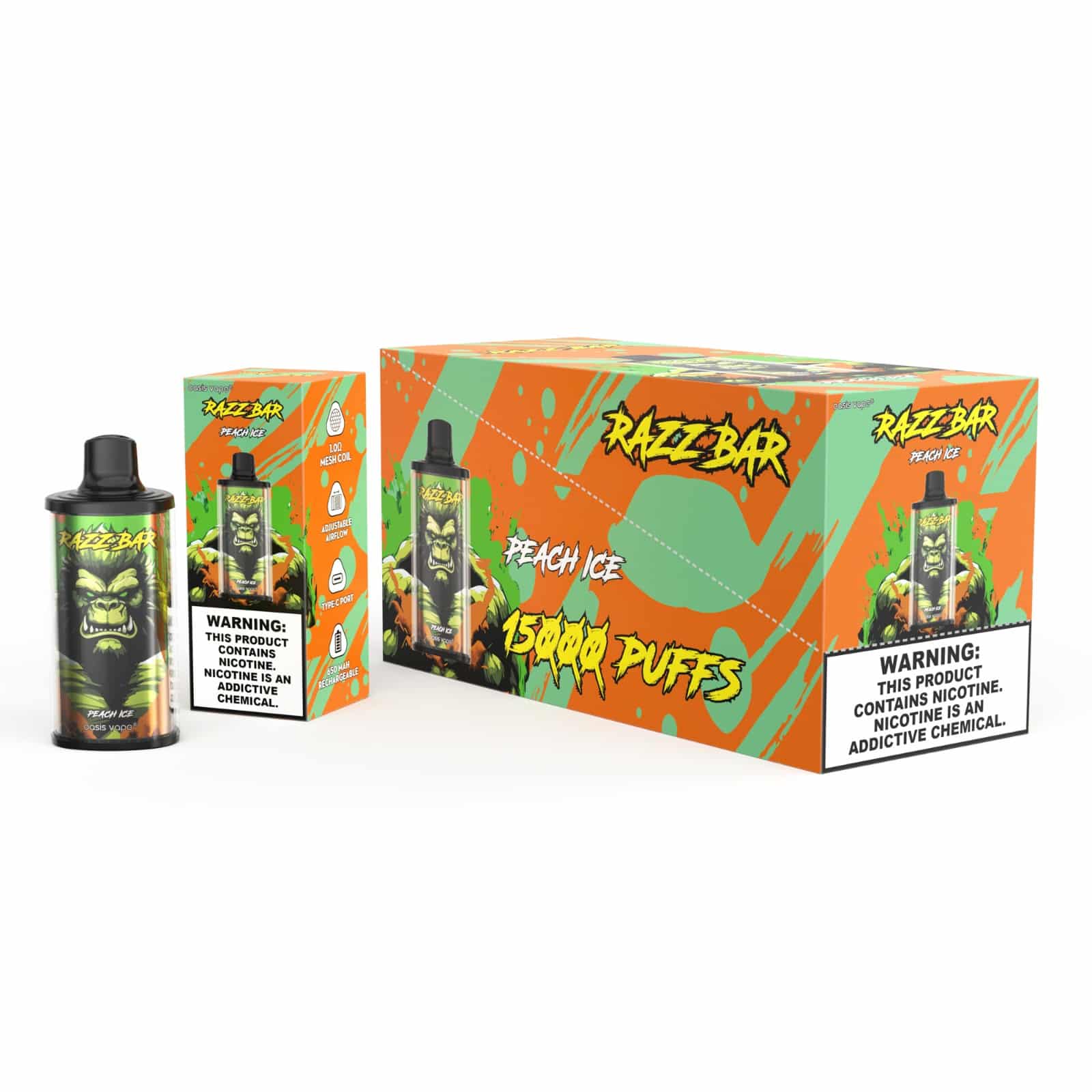 Razz Bar 15000 15K Puffs Einweg Kit- 💥 Nehme 5 Zahle NUR 4! + Ab einem Einkauf von 100€ 2 Mystery Gratis💥 - Image 4