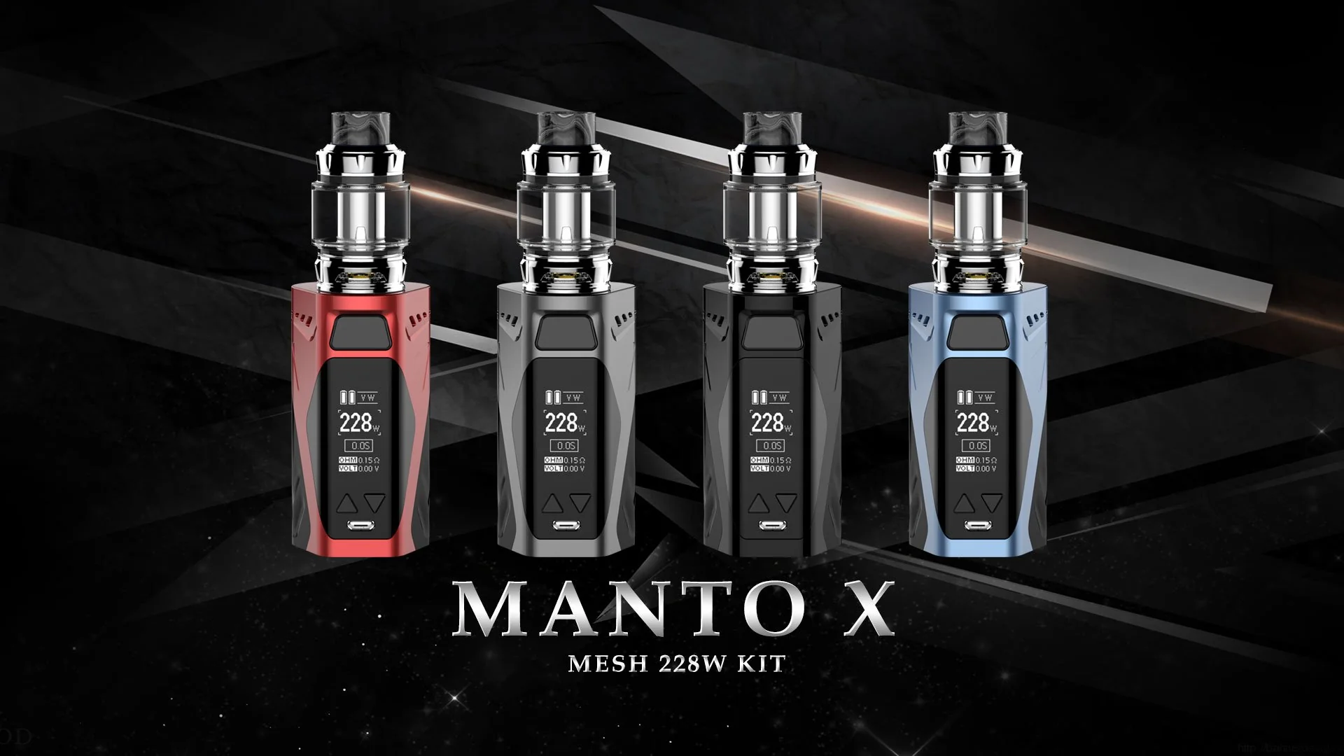 Rincoe Manto X Mesh 228W Starterset mit Metis Mix 6mL Verdampfer - Image 7